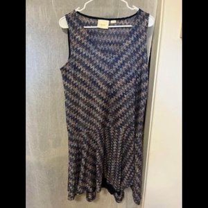 Anthropologie Maeve Westwater Chevron Knit dress